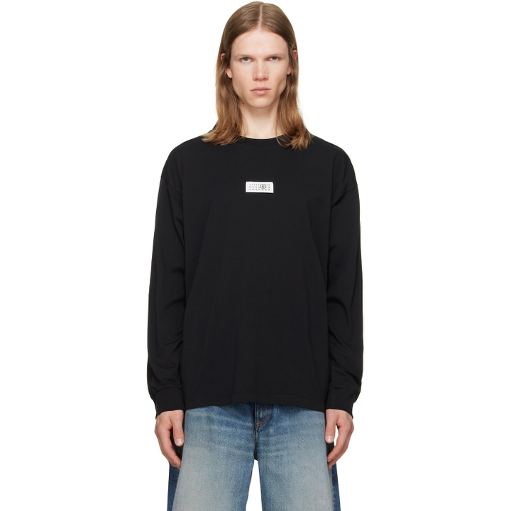 Photo: MM6 Maison Margiela Black Cotton T-shirt