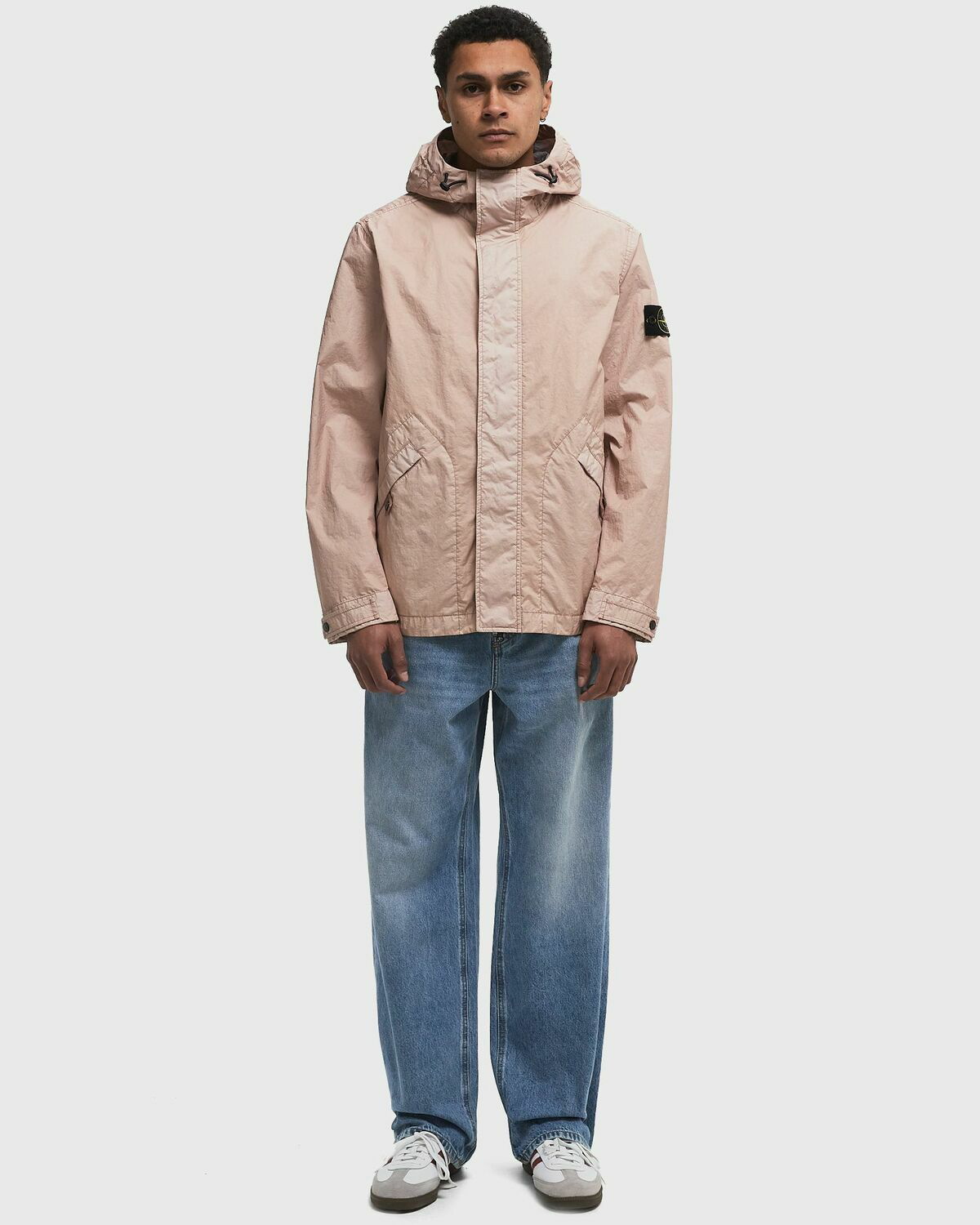 Stone Island CAPOSPALLA pink Mens Windbreaker Stone Island