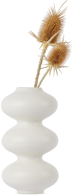 Photo: Forma Rosa Studio Matte White Wave Form Vase