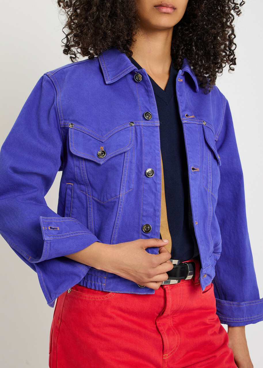 Versace Blouson Denim Jacket Blue
