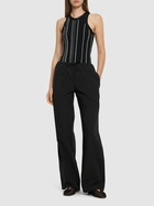 MATTEAU Cotton Elastic Wide Pants