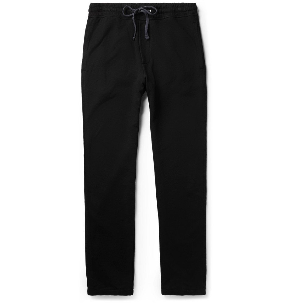 James Perse - Loopback Supima Cotton-Jersey Sweatpants - Men - Black