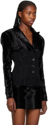 Feben Black Corsette Blazer