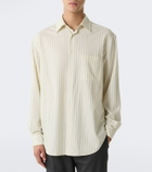 The Row Uday striped cotton poplin shirt