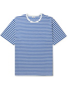 nanamica - Striped COOLMAX Cotton-Blend Jersey T-Shirt - Blue