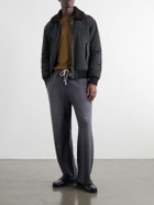 John Elliott - Straight-Leg Paint-Splattered Cotton-Jersey Drawstring Sweatpants - Gray