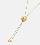 Bottega Veneta Knot gold-plated silver necklace
