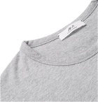 Mr P. - MR PORTER Health In Mind Printed Mélange Cotton-Jersey T-Shirt - Gray