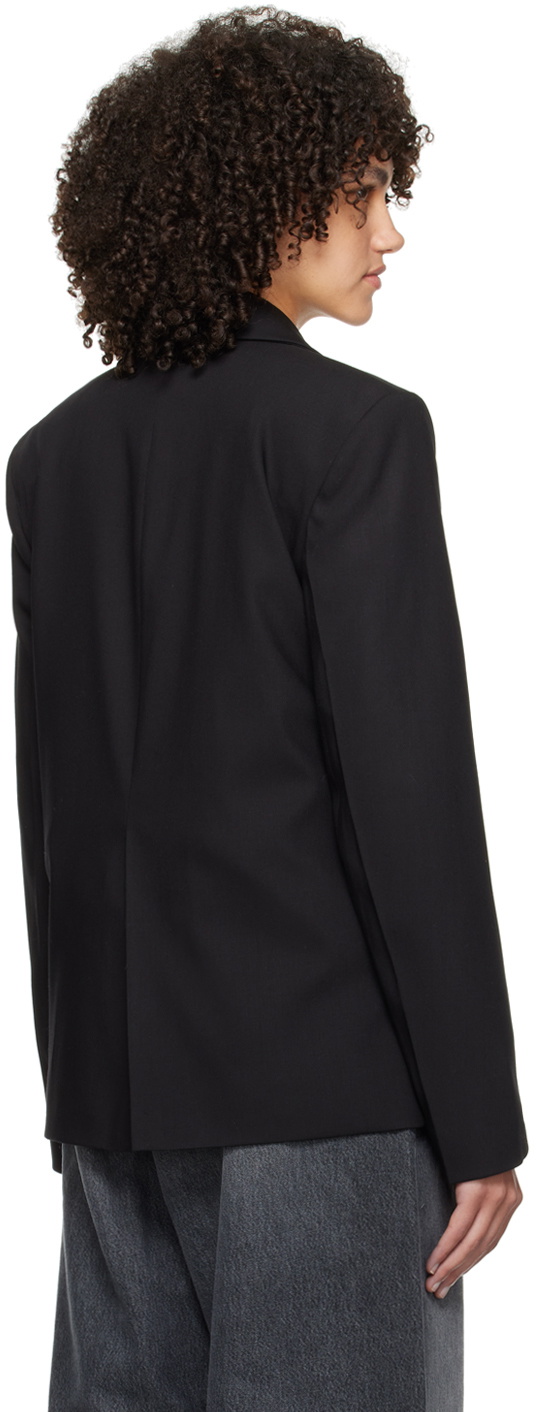 Teurn Studios Black Double-Breasted Blazer