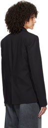 Teurn Studios Black Double-Breasted Blazer