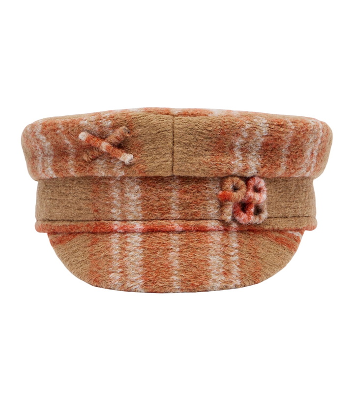 Photo: Ruslan Baginskiy Checked wool-blend newsboy cap