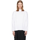 Jil Sander White Cotton Mock-Neck T-shirt
