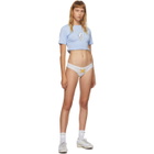 Im Sorry by Petra Collins SSENSE Exclusive Blue and White Socks T-Shirt and Briefs Set