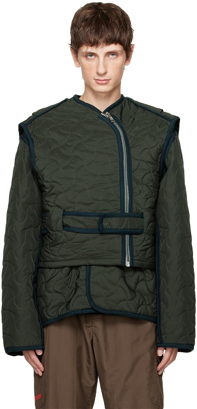Photo: Robyn Lynch Khaki Vest & Jacket Set