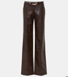 Aya Muse Faux leather wide-leg pants