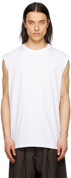 Lownn White Crewneck Tank Top