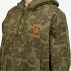 A Bathing Ape Men's Asia Camo Pullover Hoodie in Olive Drab