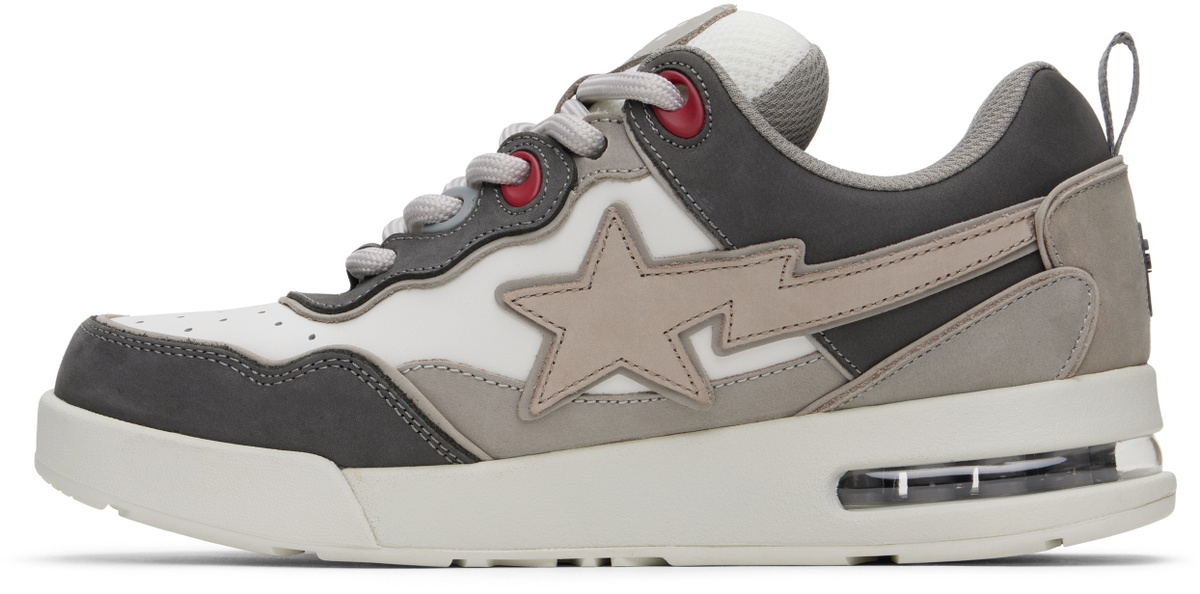 BAPE Gray & White FLIP STA Sneakers A Bathing Ape