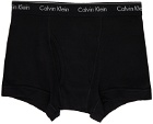 Calvin Klein Underwear Three-Pack Black Classic Fit Trunk Boxers