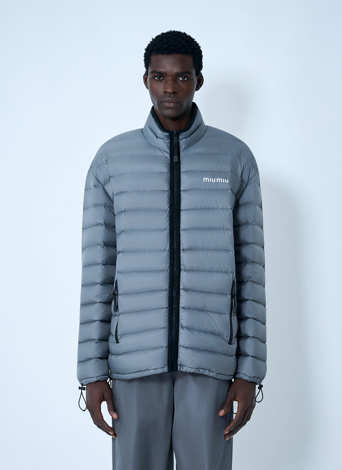Miu Miu Lightweight Pongé Down Jacket