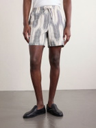 Kardo - Olbia Straight-Leg Cotton Drawstring Shorts - Gray