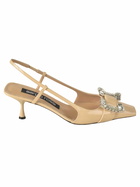 Sergio Rossi Crystal Embellished Slingback Pumps