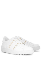 Valentino Garavani Rockstud Untitled Leather Sneakers White
