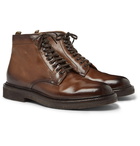 Officine Creative - Stanford Burnished-Leather Boot - Brown