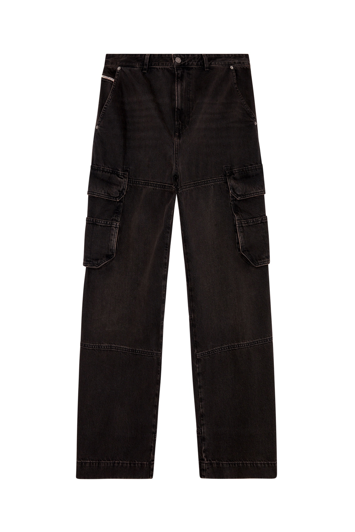 Diesel Relaxed Jeans - D-Fish - Jeans Mens in Black Diesel