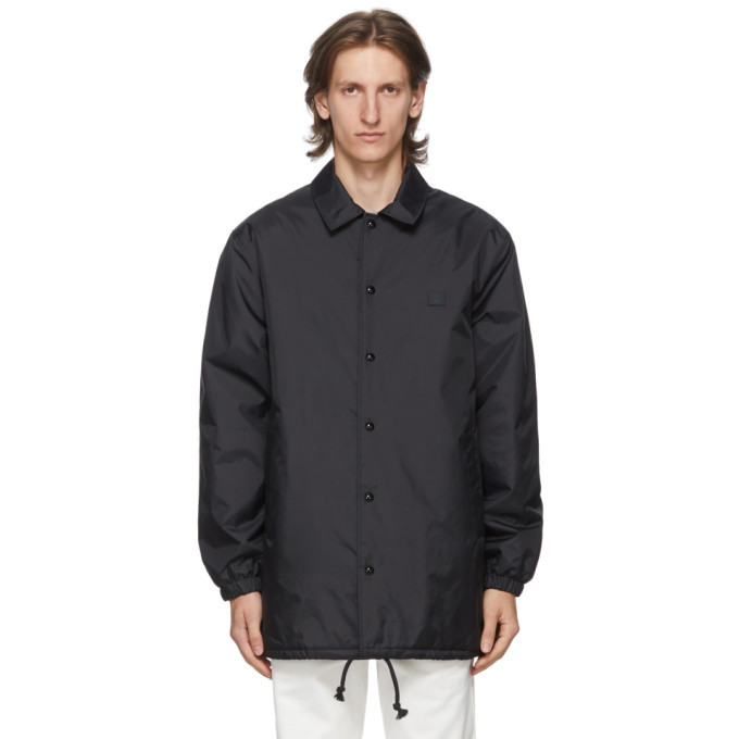 Photo: Acne Studios Black Face Motif Coach Jacket