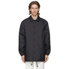 Acne Studios Black Face Motif Coach Jacket