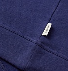 Oliver Spencer Loungewear - Harris Fleece-Back Cotton-Jersey Sweatshirt - Blue