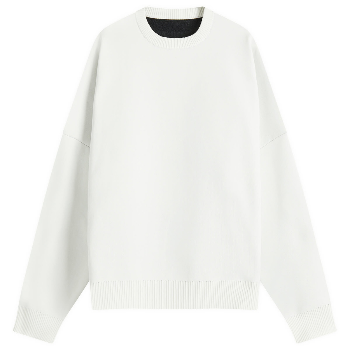 F.C. Real Bristol Men's Big Logo Crewneck Knit in Black F.C. Real