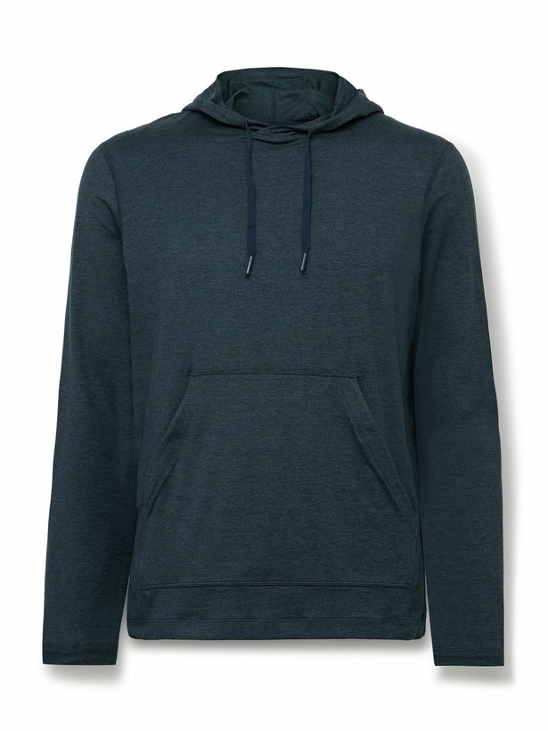 Photo: Lululemon - Stretch Recycled-Jersey Hoodie - Blue
