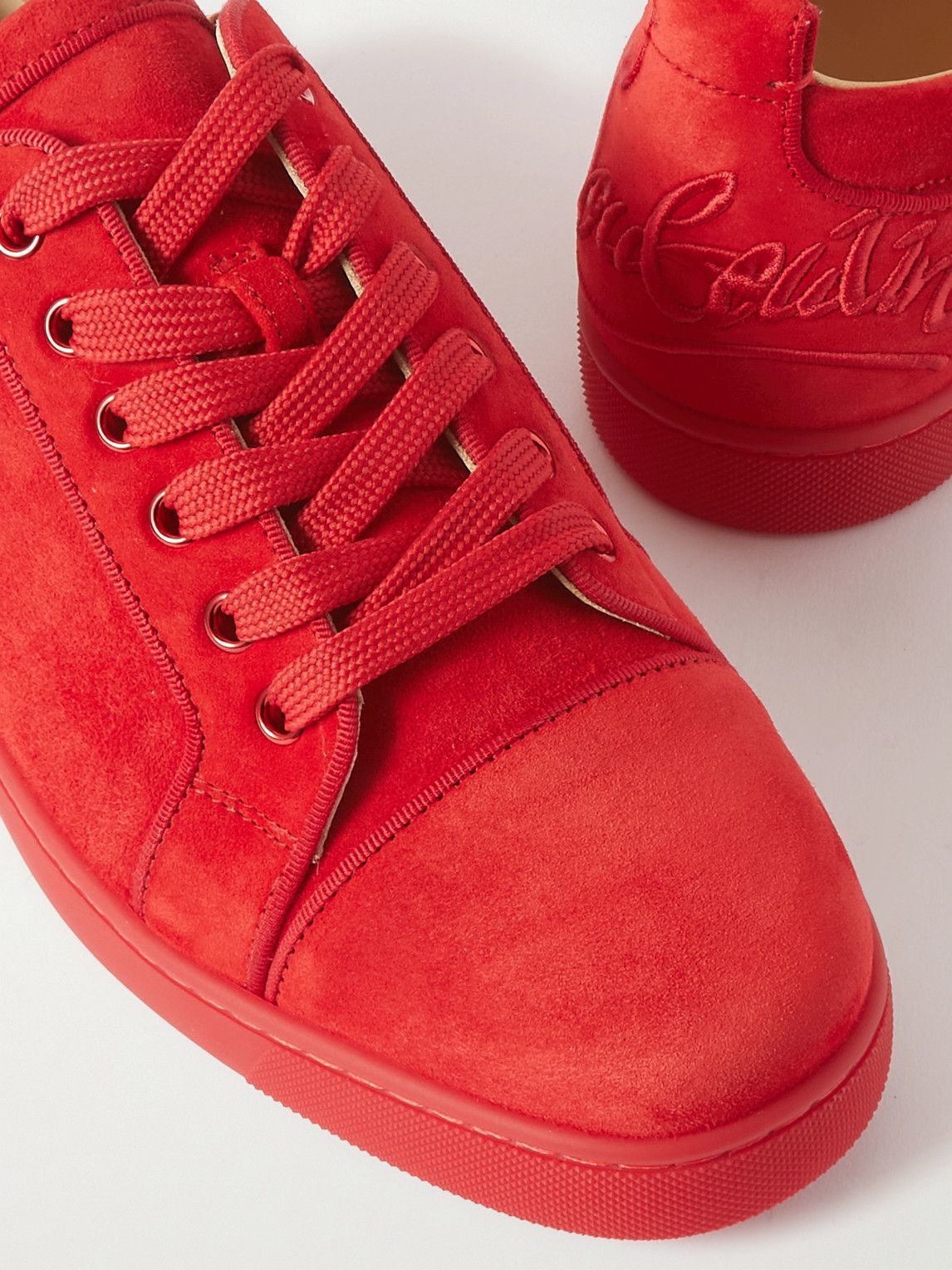 Christian Louboutin Fun Louis Junior Spikes Sneakers in Red for Men