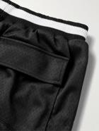 Rhude - Court Logo-Print Mesh Drawstring Shorts - Black