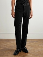 Massimo Alba - Straight-Leg Cotton-Corduroy Trousers - Black