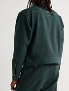 Needles - Logo-Embroidered Satin-Trimmed Twill Jacket - Green