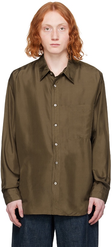 Photo: LEMAIRE Brown Loose Shirt