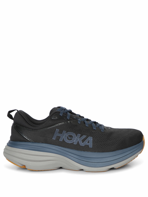 Photo: Hoka Bondi 8 Black Sneakers
