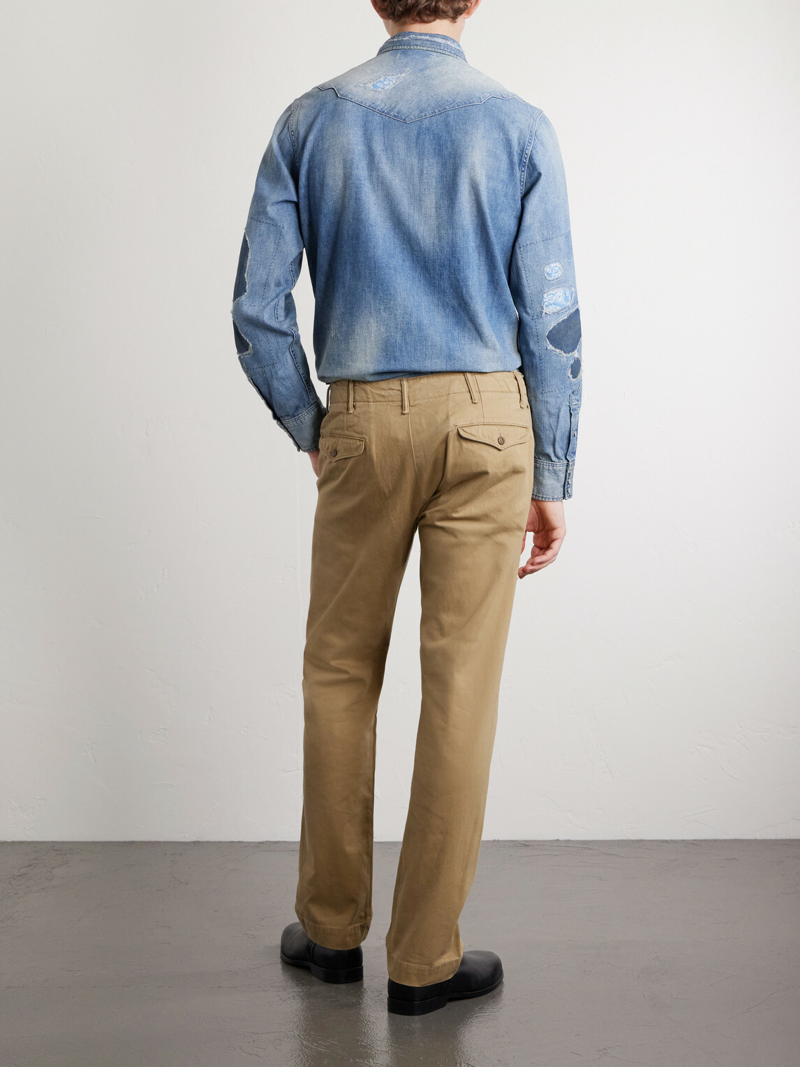 RRL - Straight-Leg Cotton-Twill Trousers - Neutrals