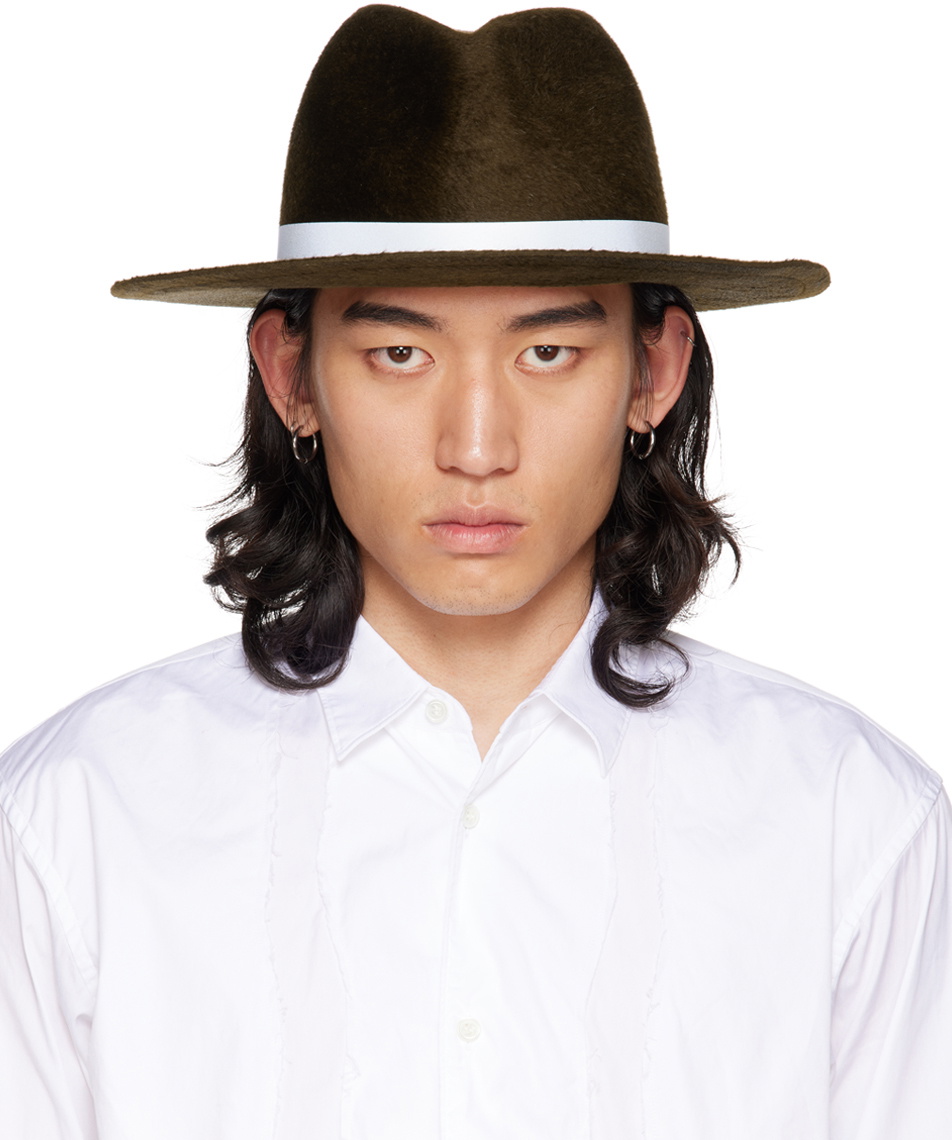 Undercover Brown Kijima Takayuki Edition Rabbit Fur Fedora Hat