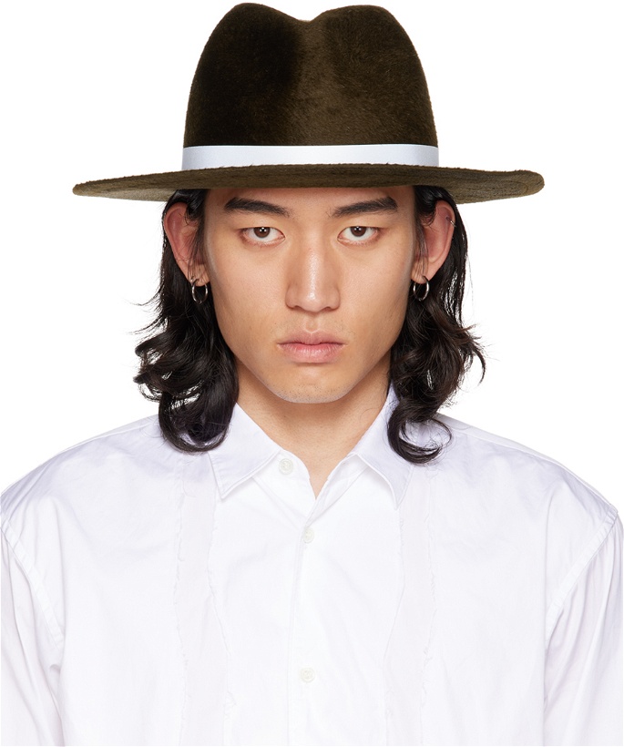 Photo: Undercover Brown Kijima Takayuki Edition Rabbit Fur Fedora Hat