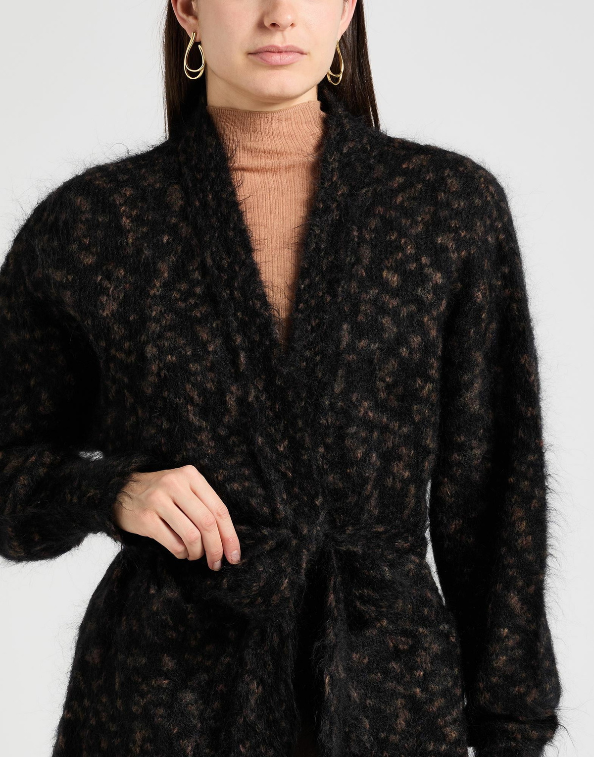 Majestic Filatures Womens Cardigan in Black