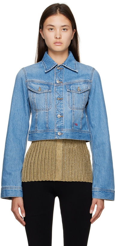 Photo: Victoria Beckham Blue Shrunken Denim Jacket