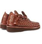 Yuketen - Crus Woven Leather Sandals - Men - Brown