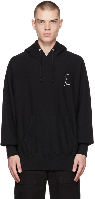 Photo: Undercover Black Embroidered Hoodie