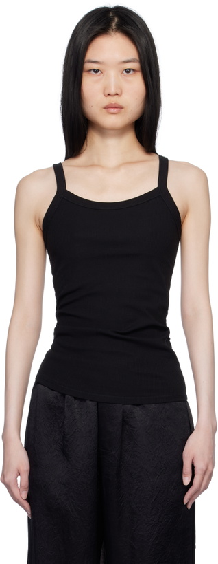 Photo: Filippa K Black Fine Rib Tank Top