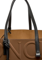 Moncler Very Large Rubberised Tote bag - Brown Dark - One Size
