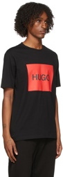 Hugo Black & Red Logo Patch T-Shirt